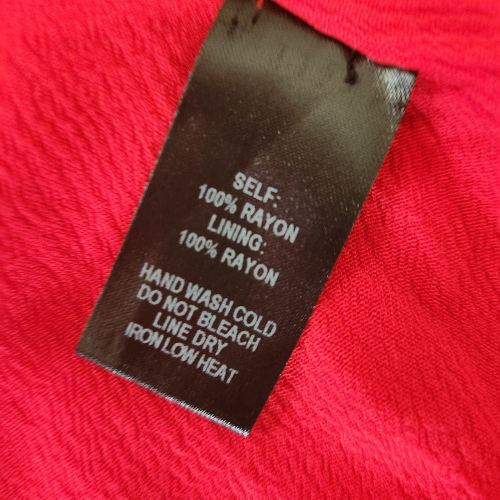 Lulus Red Wrap Maxi Dress Short Sleeve V Neck Medium - Picture 5 of 8